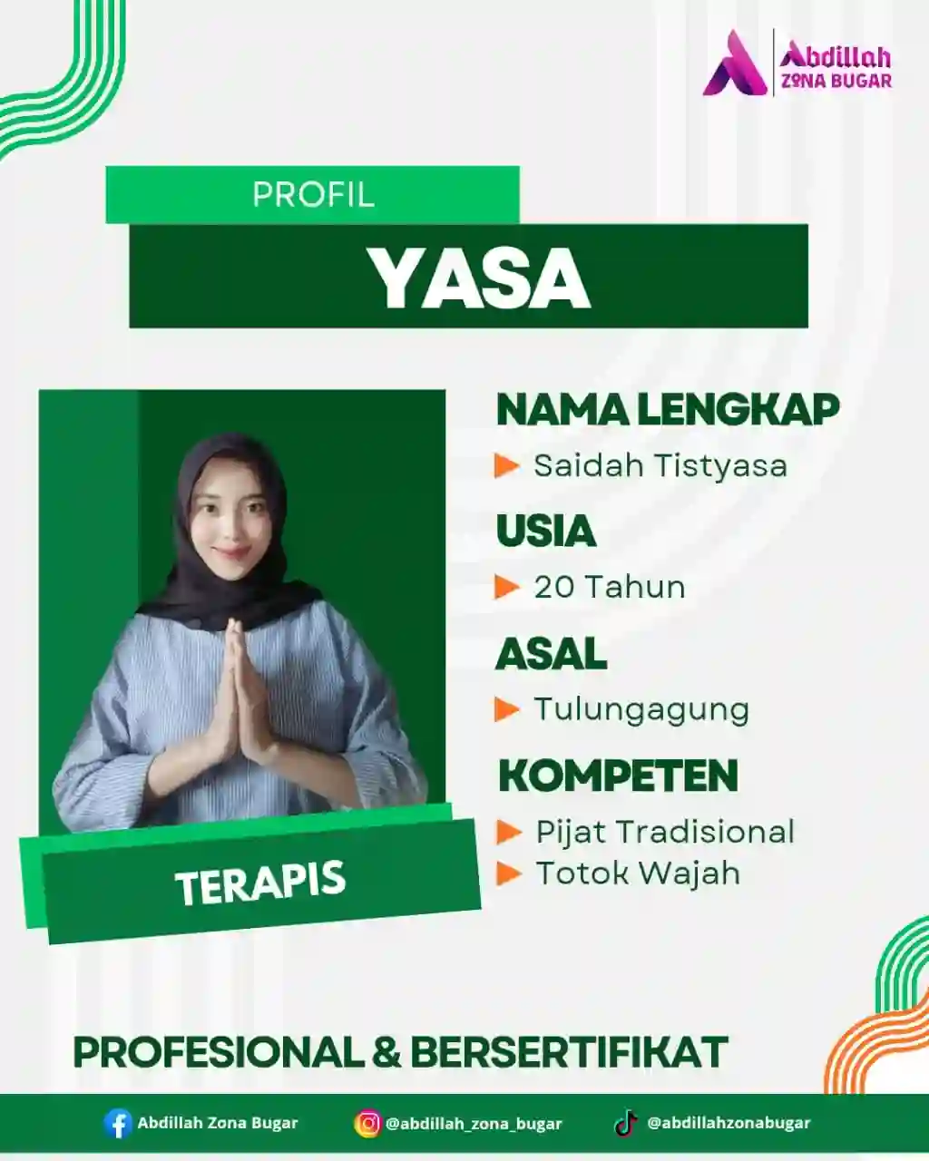 Saidah Tistyasa - Terapis