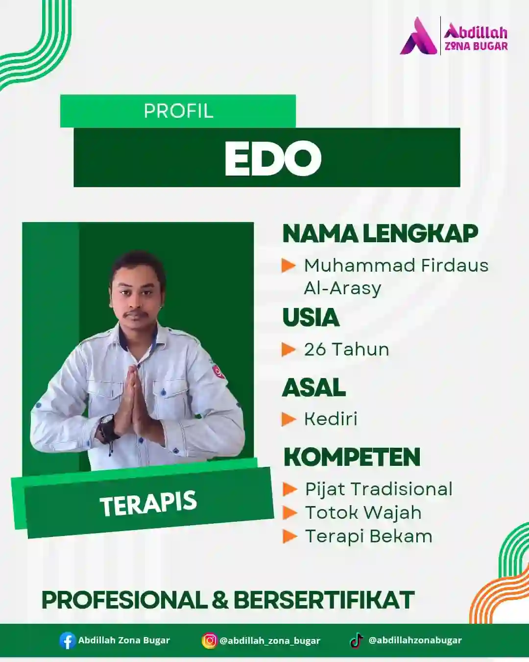 Muhammad Firdaus Al-Arasy - Terapis