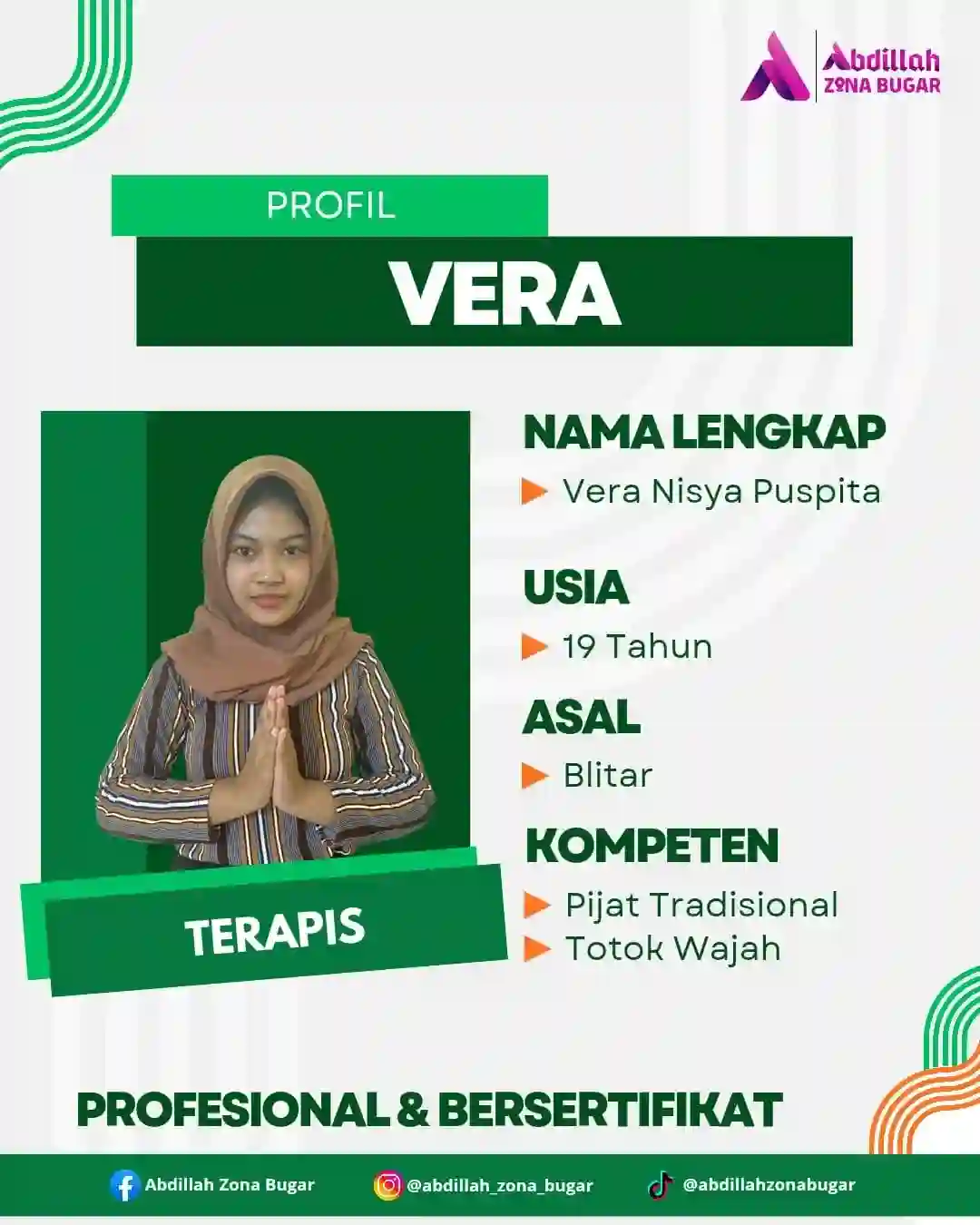 Vera Nisya Puspita - Terapis