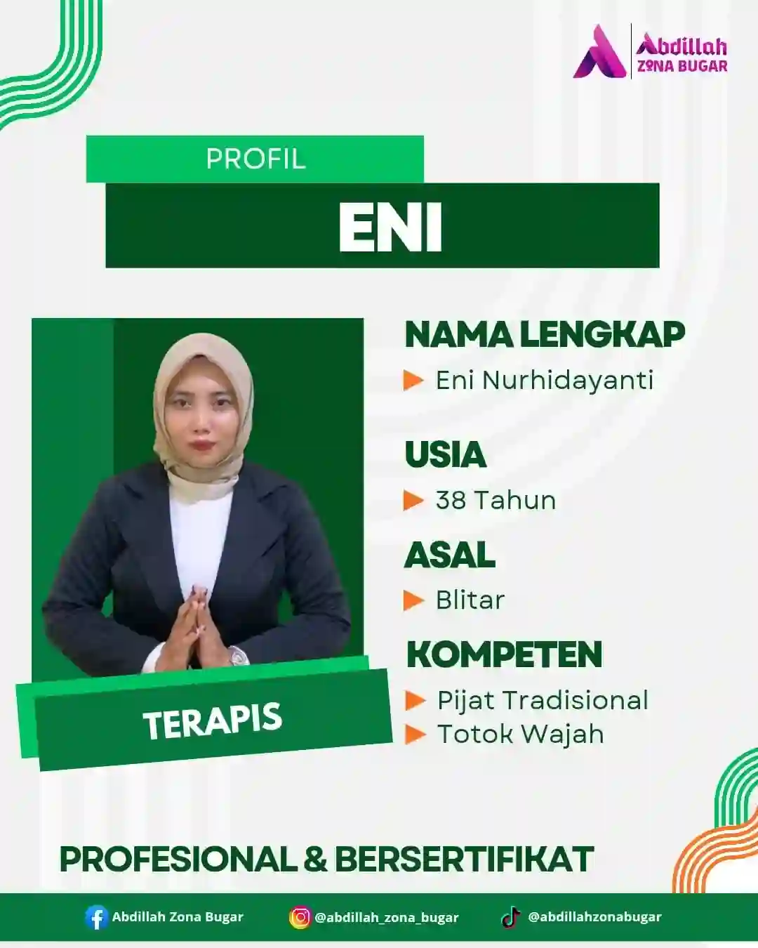 Eni Nurhidayanti - Terapis