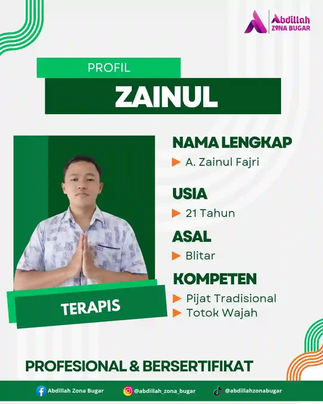 A. Zainul Fajri - Terapis
