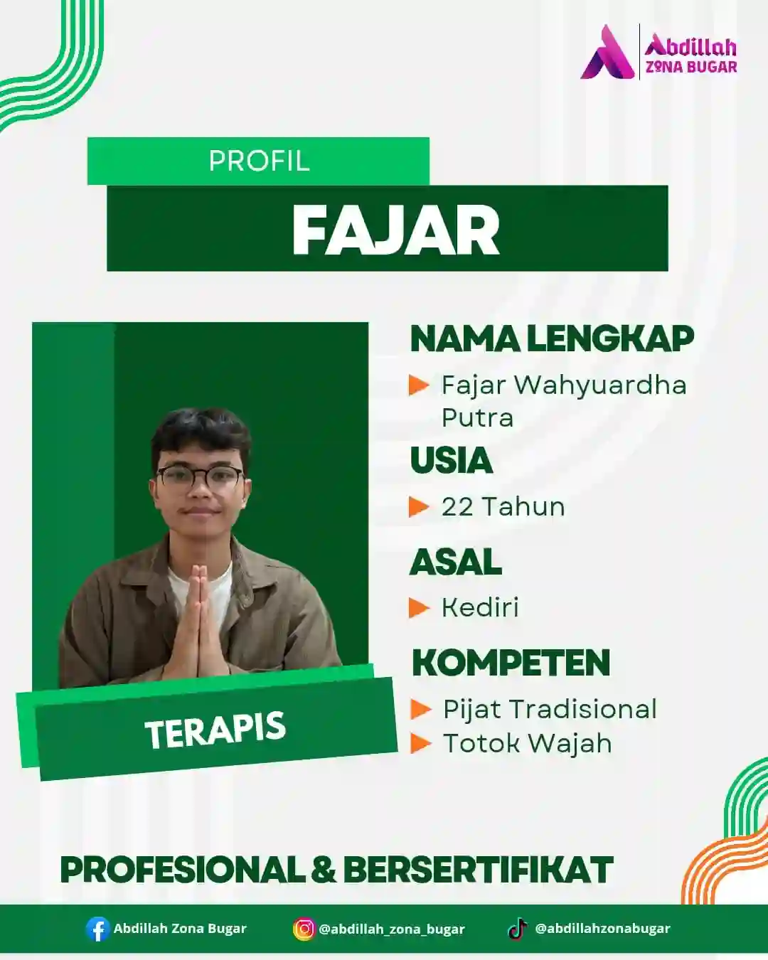 Fajar Wahyuardha Putra - Terapis